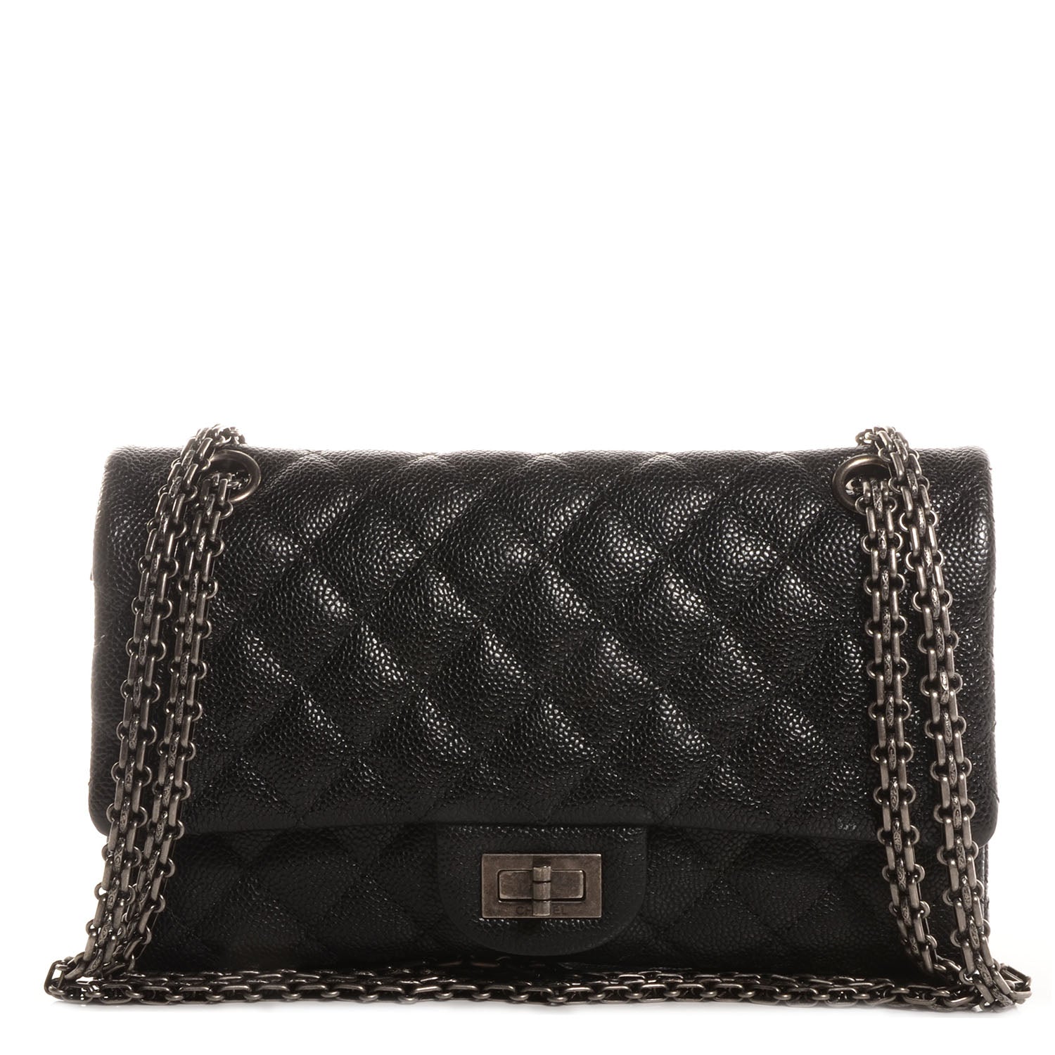Chanel Caviar Quilted 2.55 Reissue 255 Black 1 of 10