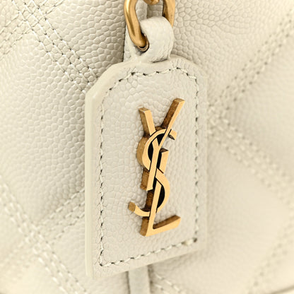 Saint Laurent Grain de Poudre Quilted 80's Vanity Bag Crema Soft 12 of 12