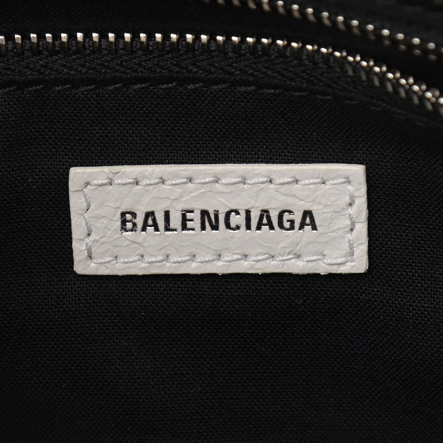 Agneau Arena Graffiti All Over Classic Silver Hardware Mini City White Black