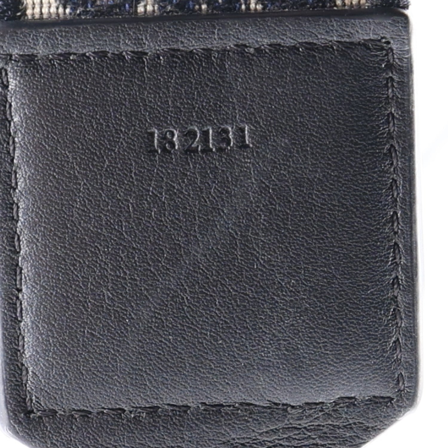 Loewe Calfskin Jacquard Anagram Strap Navy Black 4 of 4