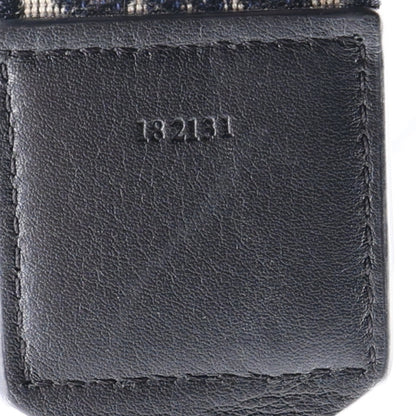 Loewe Calfskin Jacquard Anagram Strap Navy Black 4 of 4