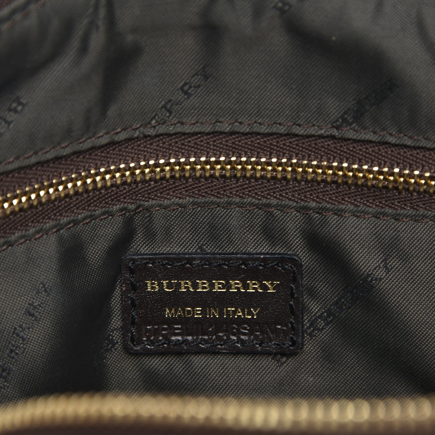 Burberry Haymarket Check Mini Orchard Crossbody Chocolate 6 of 6