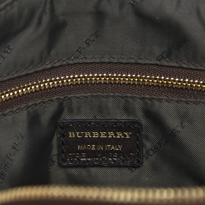 Burberry Haymarket Check Mini Orchard Crossbody Chocolate 6 of 6
