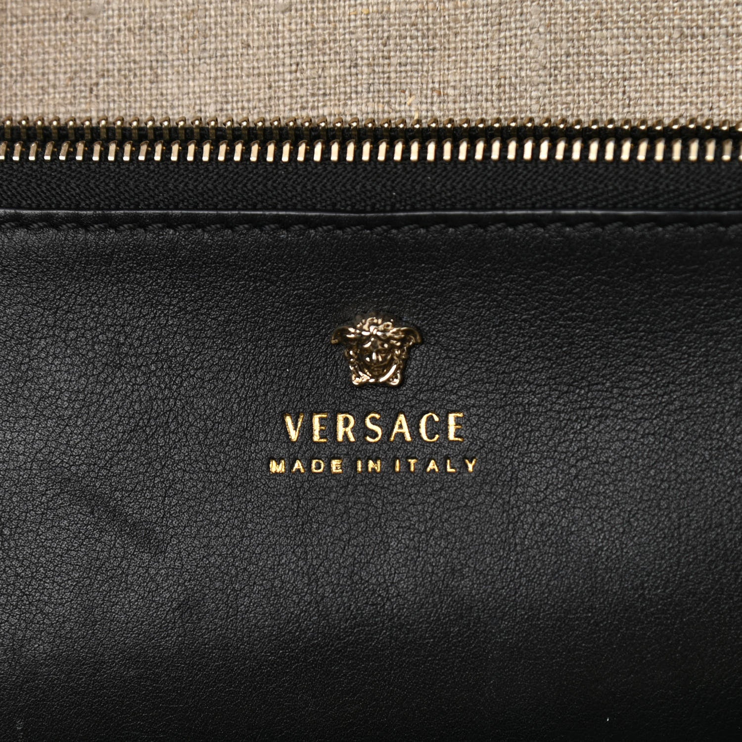 Versace Calfskin Large Palazzo Empire Bag Black 8 of 13