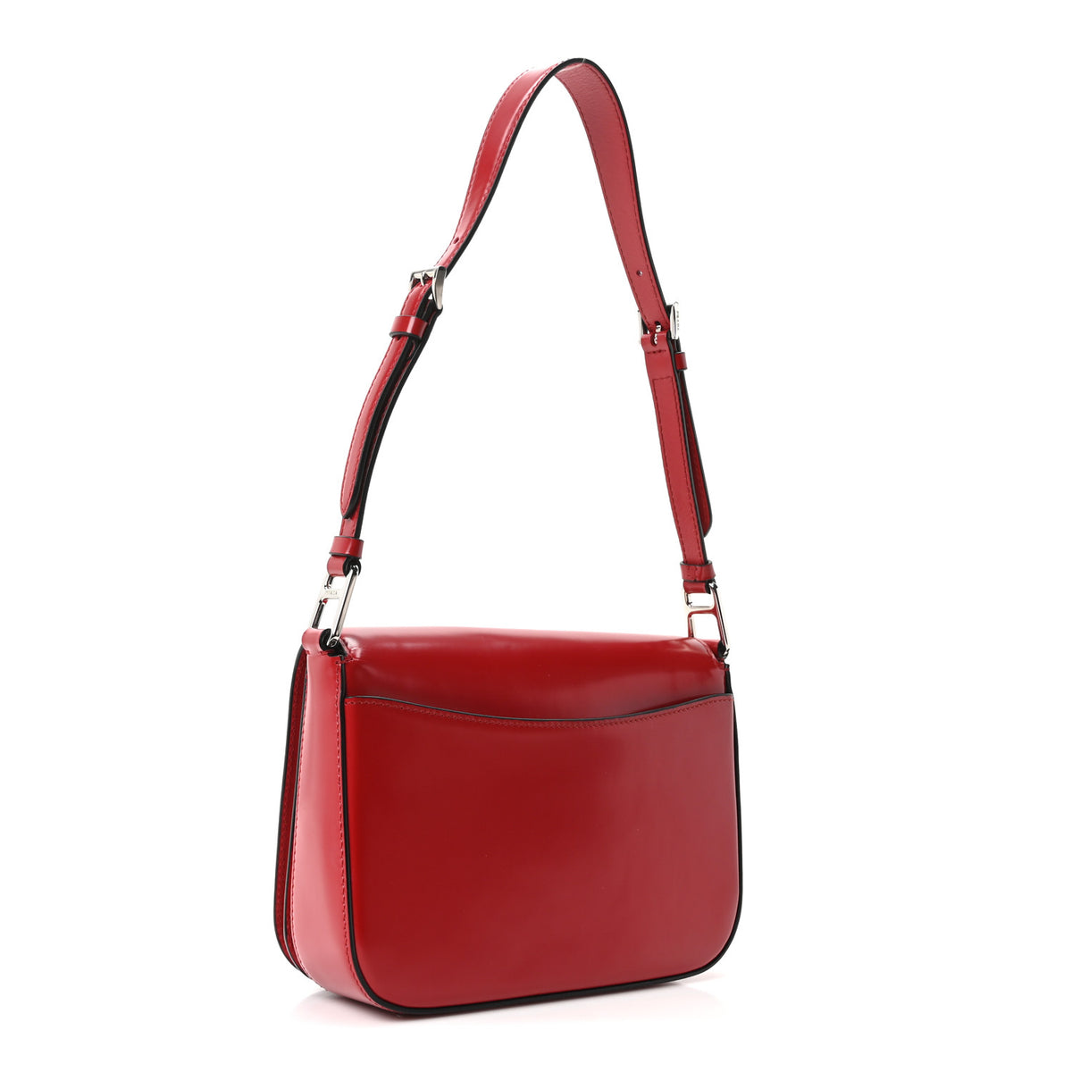 Spazzolato Shoulder Bag Scarlatto