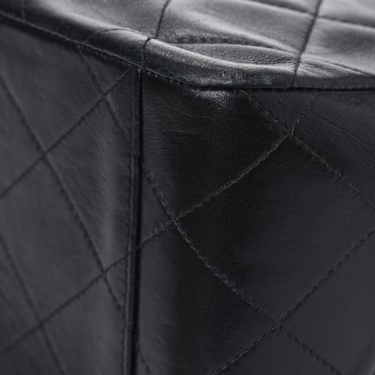 Chanel Lambskin Quilted XL Jumbo Single Flap Black 11 of 15