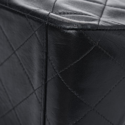 Chanel Lambskin Quilted XL Jumbo Single Flap Black 11 of 15