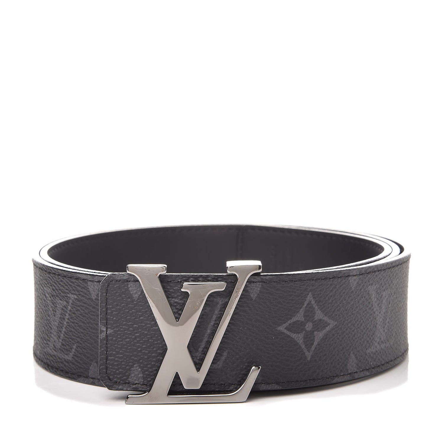 Monogram Eclipse Taigarama 40mm LV Initiales Reversible Belt 95 38 Black