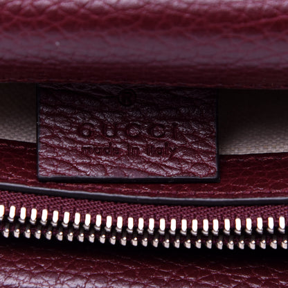 Gucci Dollar Calfskin Crystal Small Dionysus Shoulder Bag Vintage Bordeaux 8 of 10