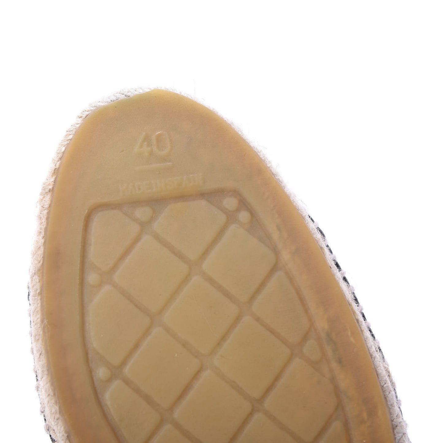 Lambskin CC Espadrilles 40 Black