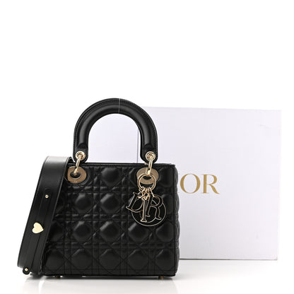 Christian Dior Lambskin Cannage Small My ABCDior Lady Dior Black 11 of 11