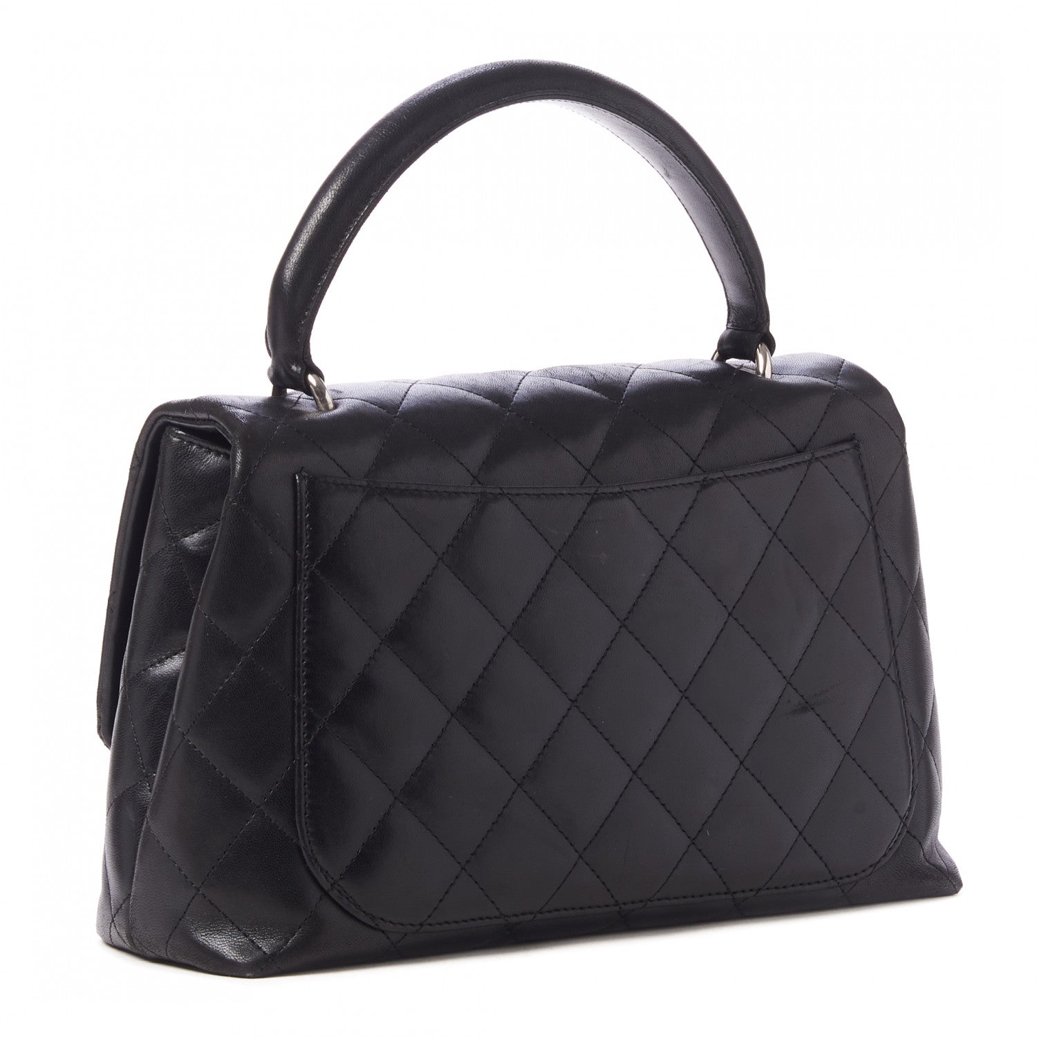 Chanel Lambskin Quilted Medium Kelly Flap Bag Black 3 of 10