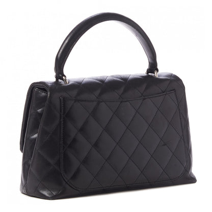 Chanel Lambskin Quilted Medium Kelly Flap Bag Black 3 of 10