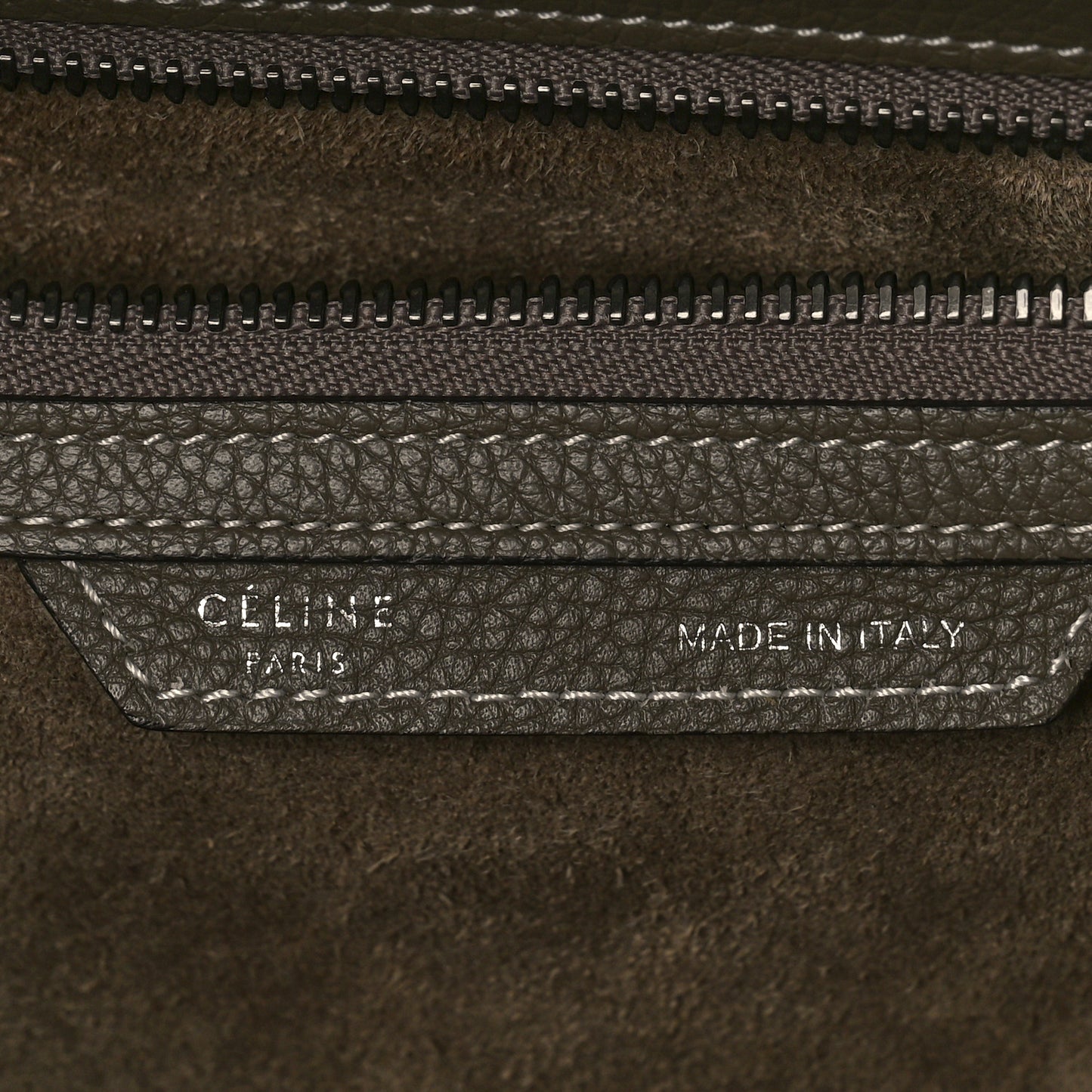Drummed Calfskin Mini Luggage Souris