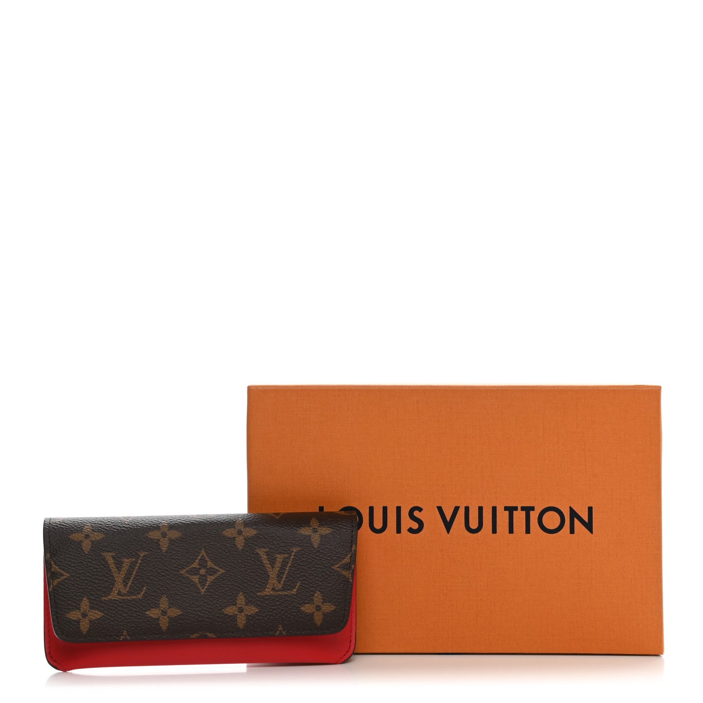 Monogram Woody Glasses Case Rouge