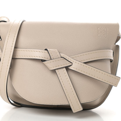 Loewe Grained Calfskin Small Gate Crossbody Bag Light Ghost 8 of 10