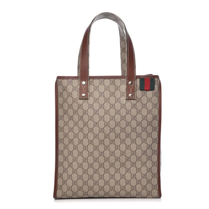Gucci GG Plus Monogram Small Signature Web Loop Vertical Tote Light Brown 1 of 7