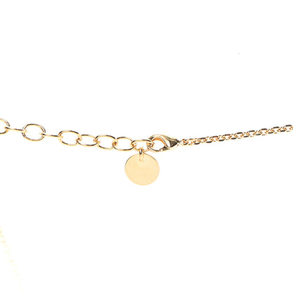 Christian Dior Metal Dioramour Necklace Gold Red 4 of 5