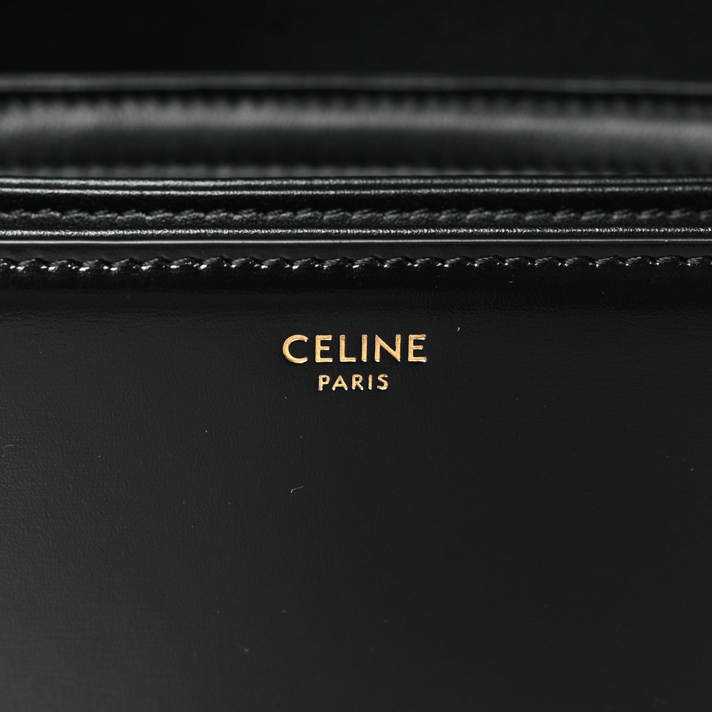 Shiny Calfskin Medium Triomphe Black