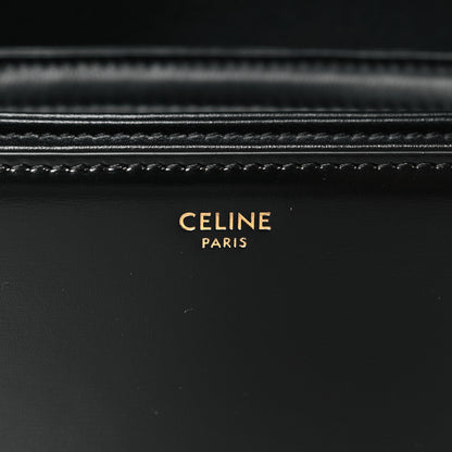 Celine Shiny Calfskin Medium Triomphe Black 6 of 9