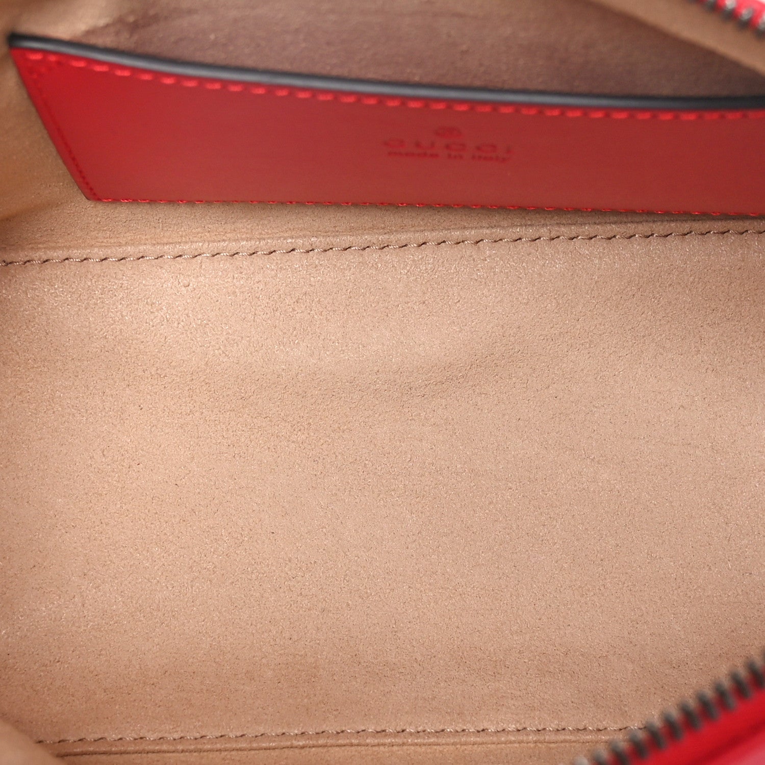 Gucci Calfskin Matelasse Chevron GG Marmont Sling Shoulder Bag Rosso 5 of 10