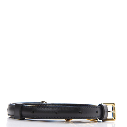 Louis Vuitton Calfskin 16mm Adjustable Shoulder Strap Black 2 of 4