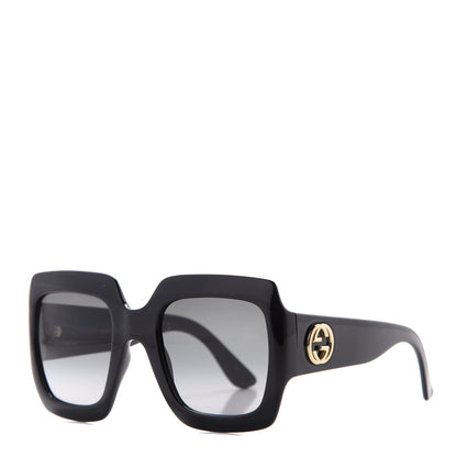 Gucci Acetate Square Frame Sunglasses GG0053S Black 1 of 8