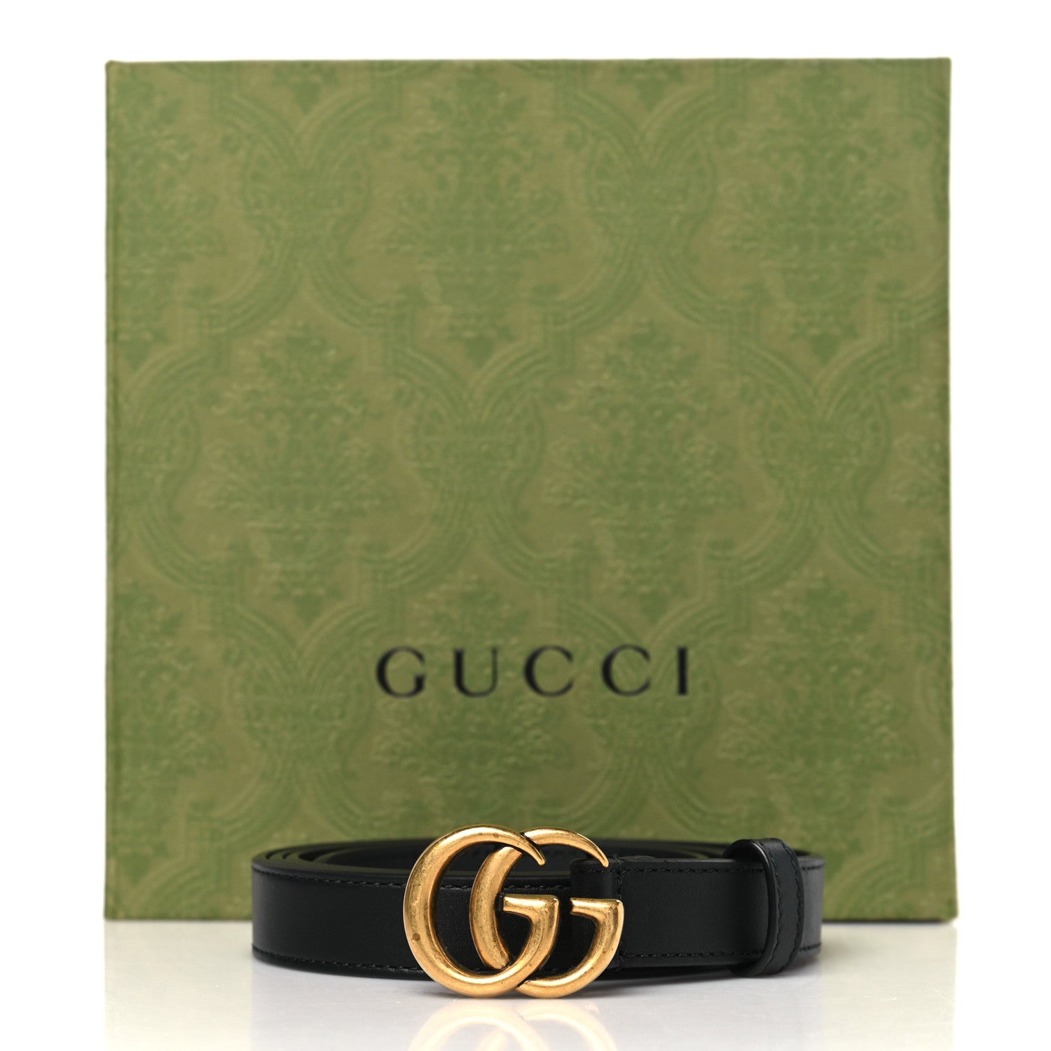 Gucci Calfskin Double G 20mm Belt 100 40 Black 6 of 6