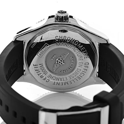 Breitling Stainless Steel Rubber 42mm SuperOcean Automatic Watch Blue A17364 5 of 9