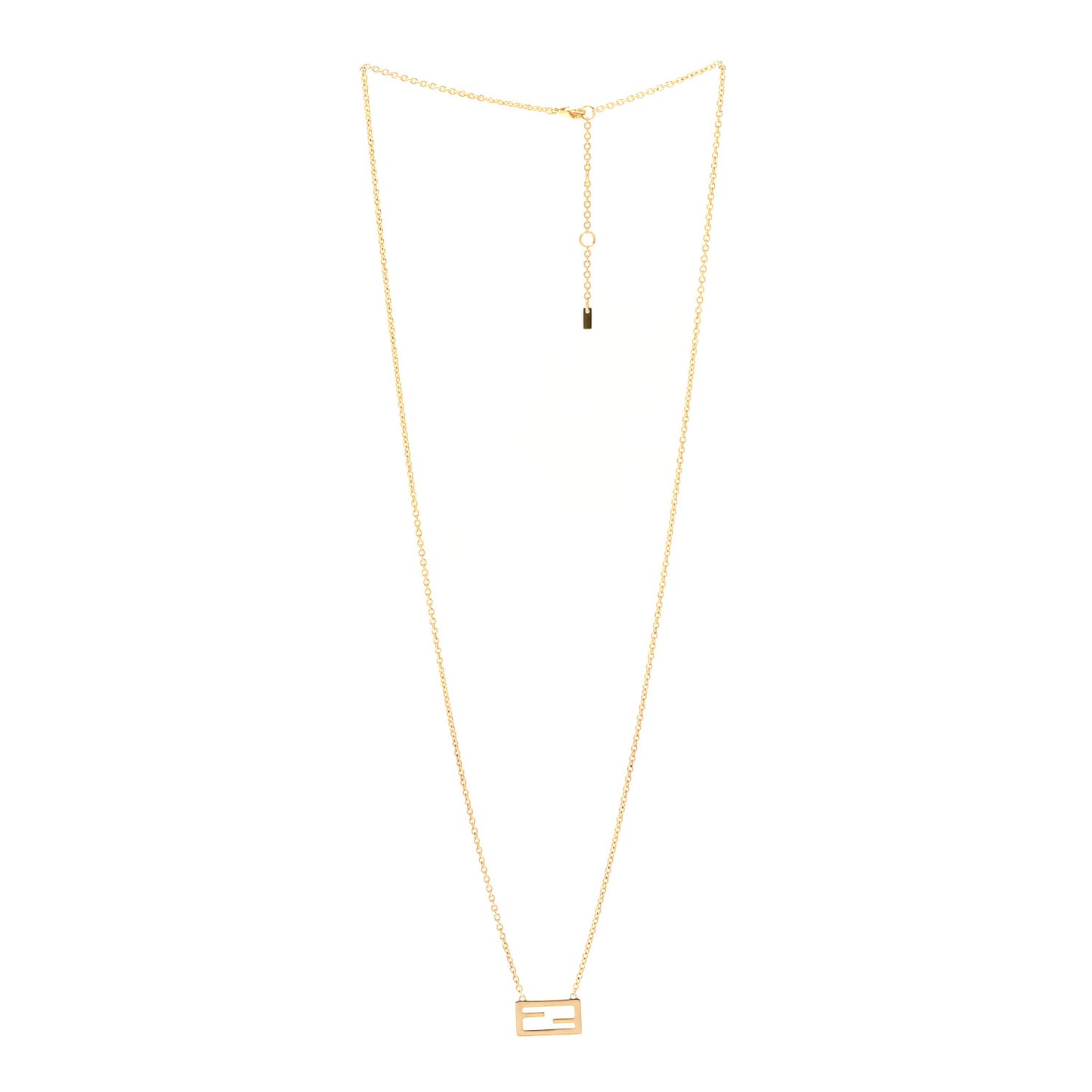 Bronze Baguette Necklace Gold
