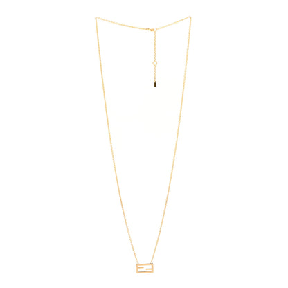 Fendi Bronze Baguette Necklace Gold 3 of 7