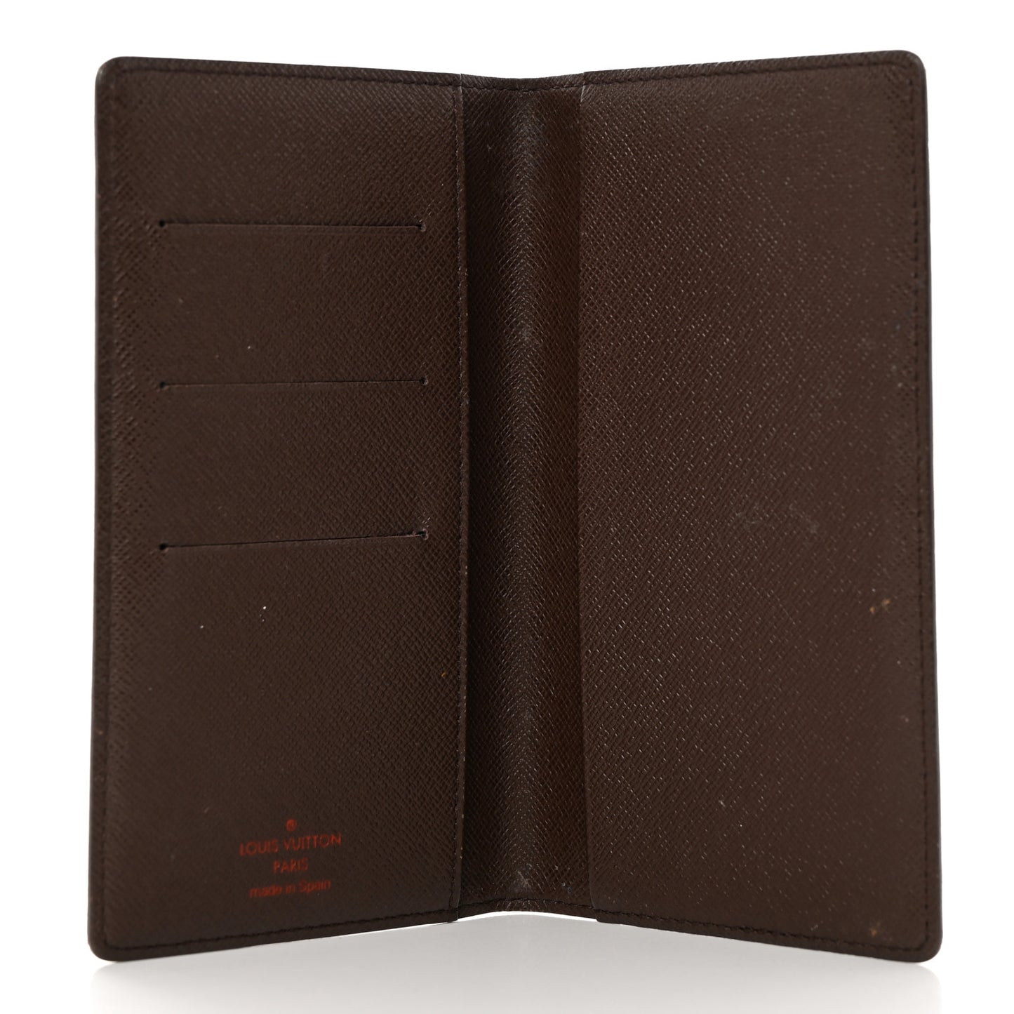 Damier Ebene Checkbook Cover Wallet