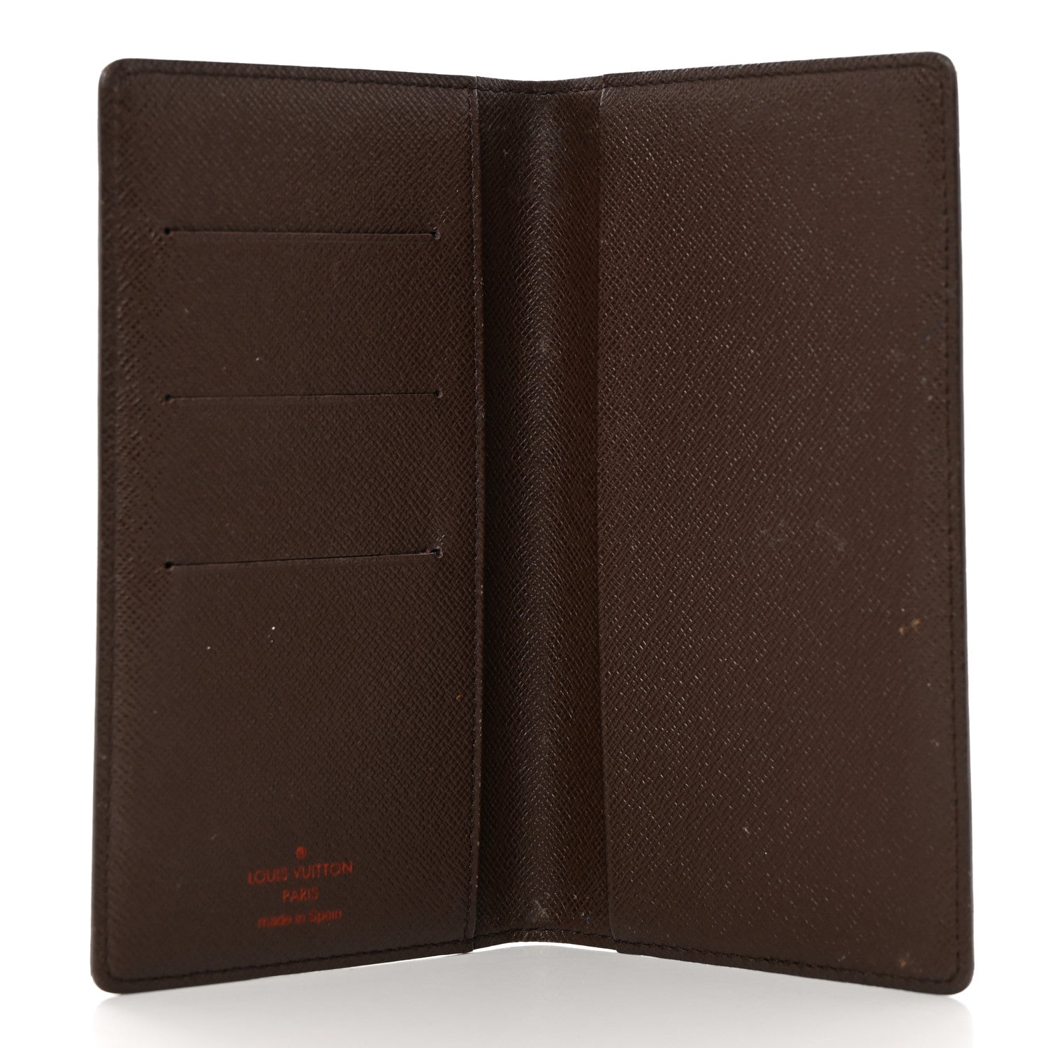 Louis Vuitton Damier Ebene Checkbook Cover Wallet 5 of 13