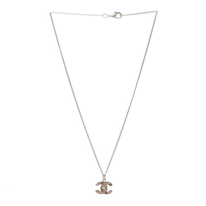 Chanel Crystal CC Necklace Gold Multicolor 3 of 6