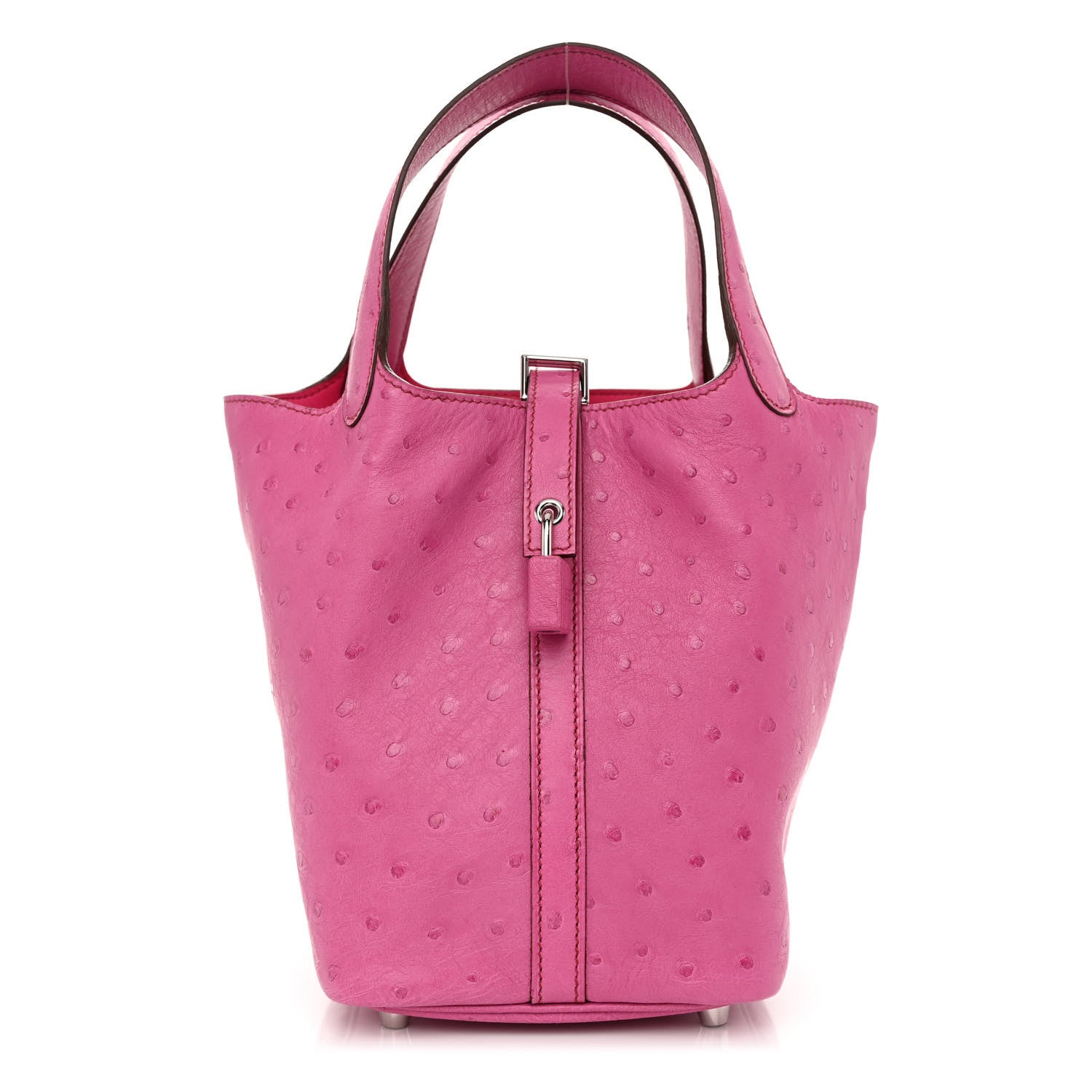 Hermes Ostrich Picotin Lock 18 Rose Tyrien 1 of 11