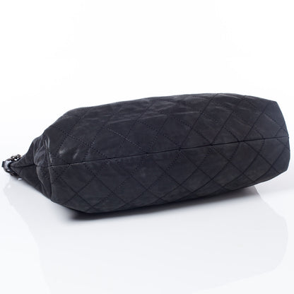 Chanel Iridescent Calfskin Coco Daily Hobo Black 6 of 10