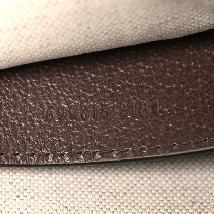 Gucci Monogram Jumbo GG Textured Dollar Calfskin Pouch Camel Ebony New Acero Camel Ebony New Acero 7 of 7