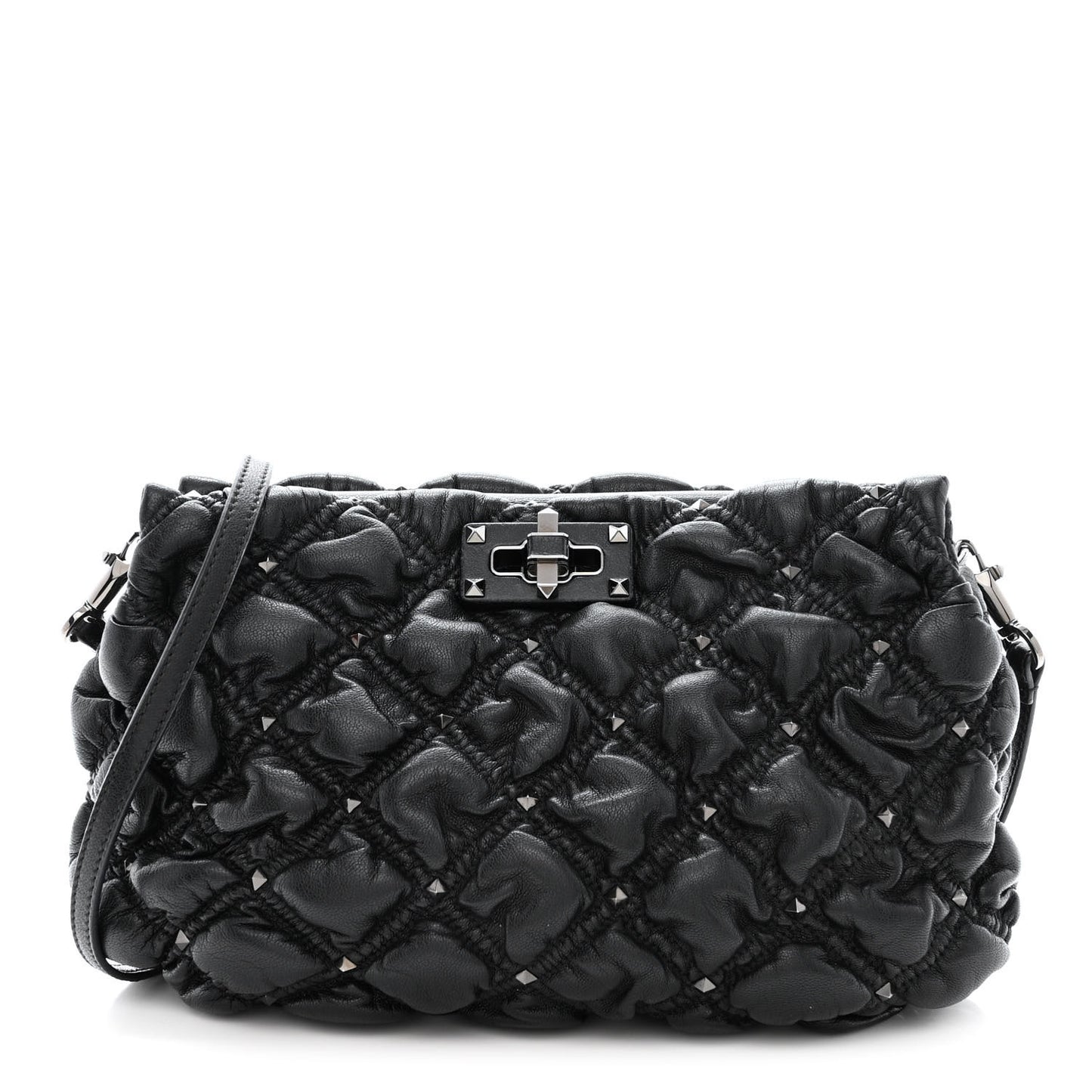 Nappa Spikeme Clutch Black