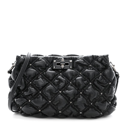 Valentino Garavani Nappa Spikeme Clutch Black 1 of 9