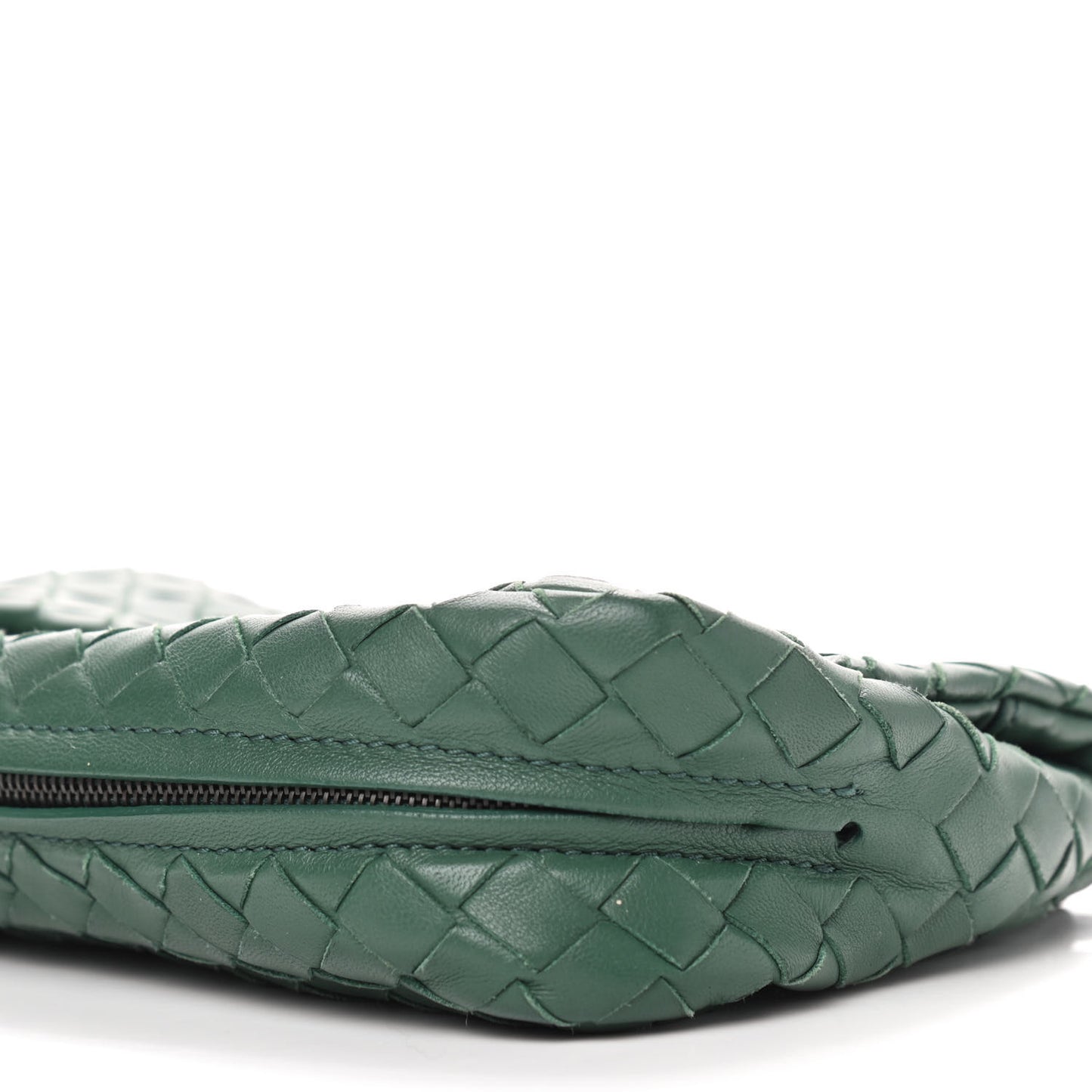 Nappa Intrecciato Mini Chain Messenger Green