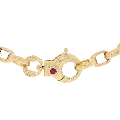 Roberto Coin 18K Yellow Gold Square Link Necklace 17" 4 of 4