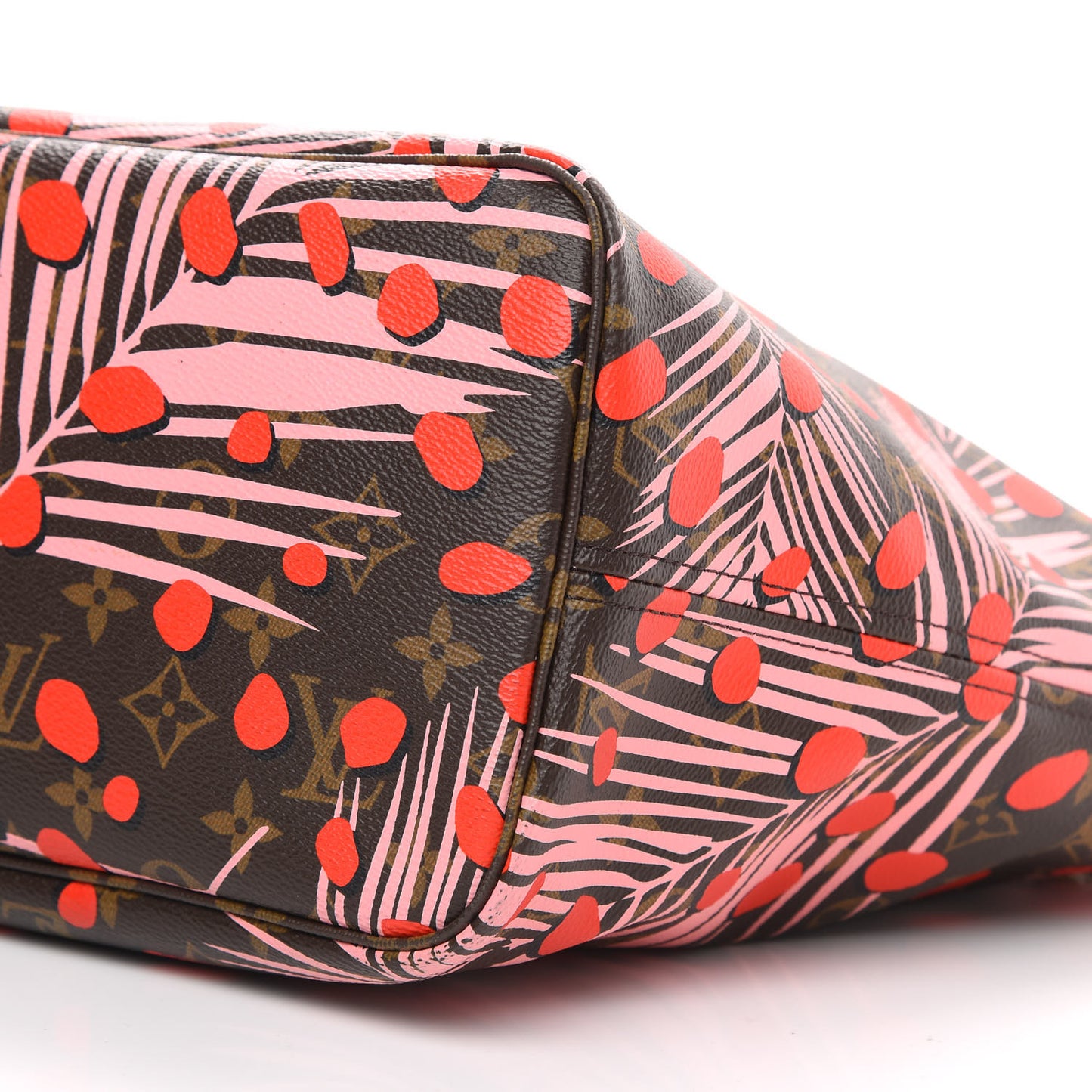 Monogram Jungle Dots Neo Neverfull MM Sugar Pink Poppy