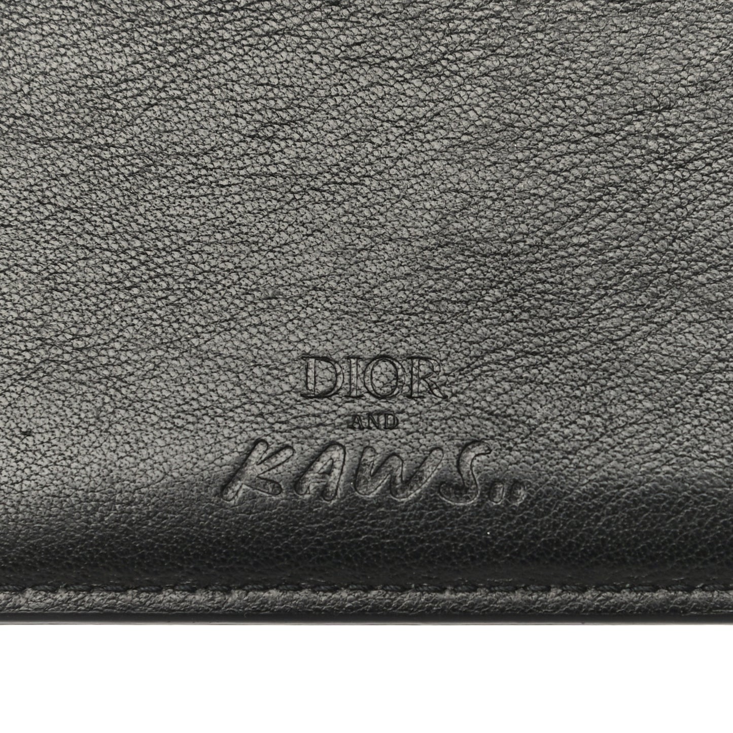 x KAWS Calfskin Bee Card Holder Pink Black