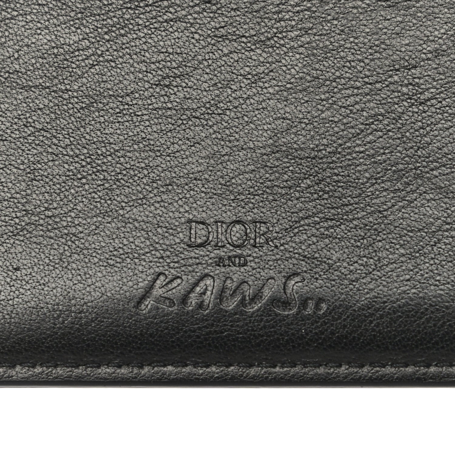 Christian Dior x KAWS Calfskin Bee Card Holder Pink Black 6 of 12