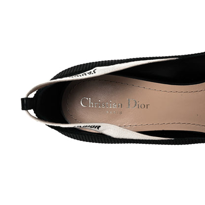 Christian Dior Technical Canvas J'Adior Ribbon Pumps 41 Black 8 of 9