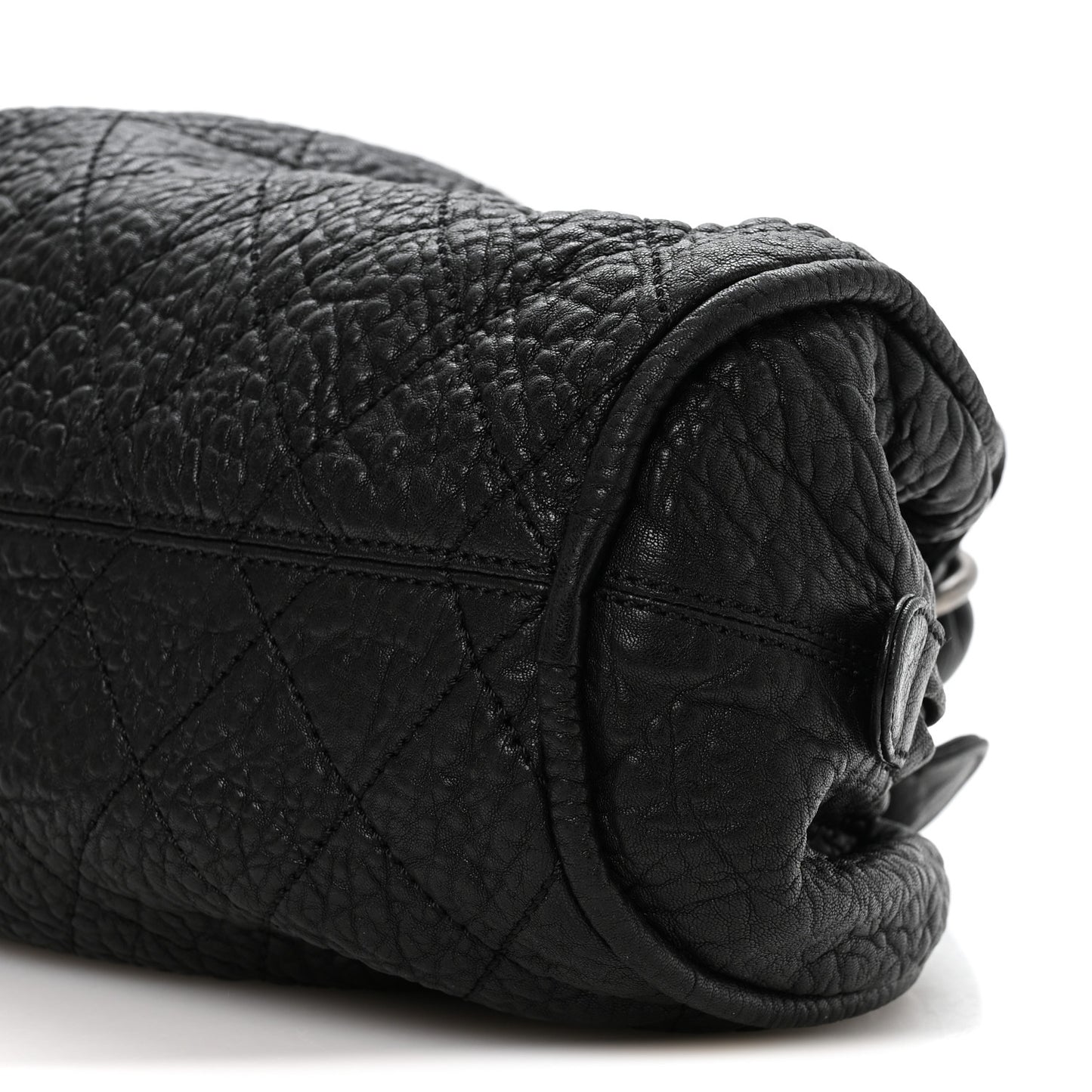 Distressed Lambskin Le Marais Bowler Black
