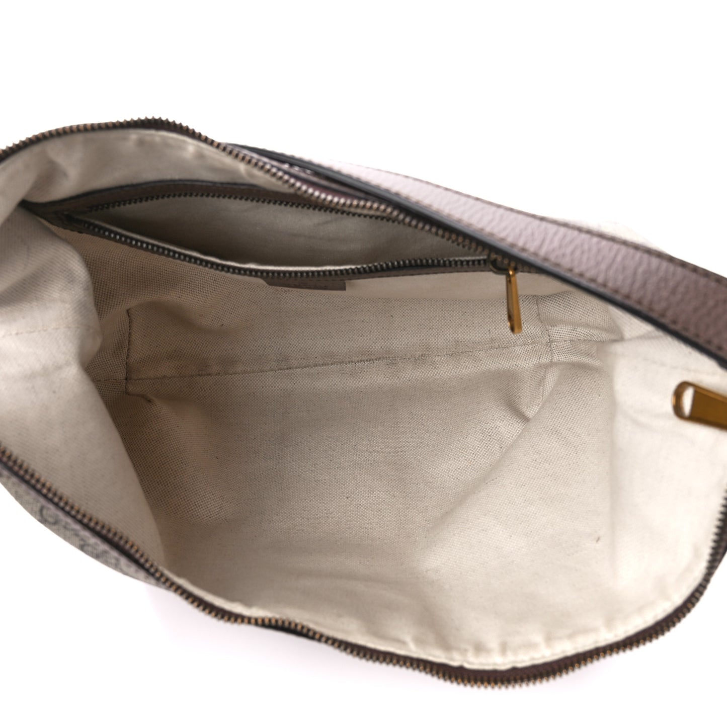 GG Supreme Monogram Web Small Ophidia Half Moon Hobo Brown