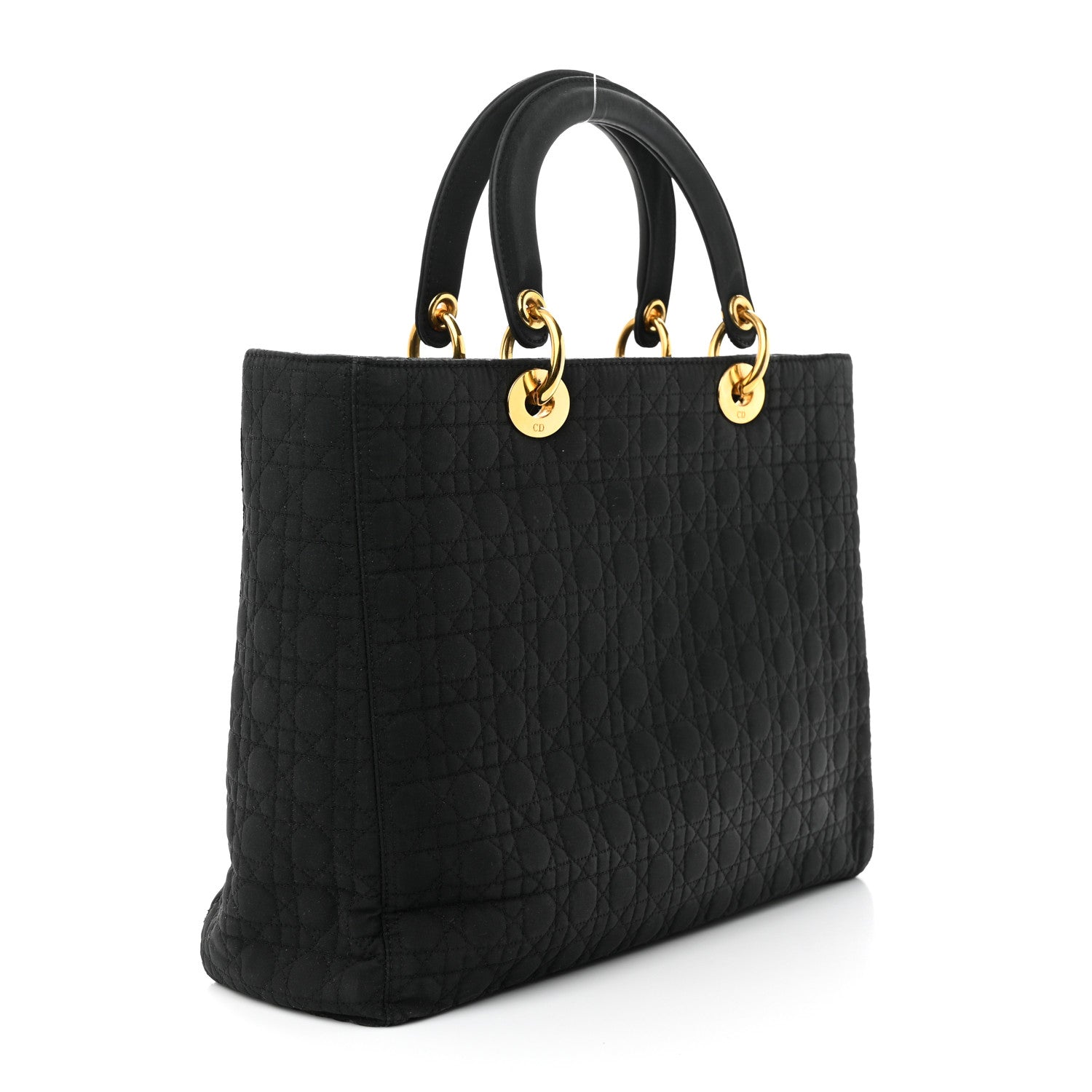 Christian Dior Nylon Cannage Medium Lady Dior Black 3 of 11