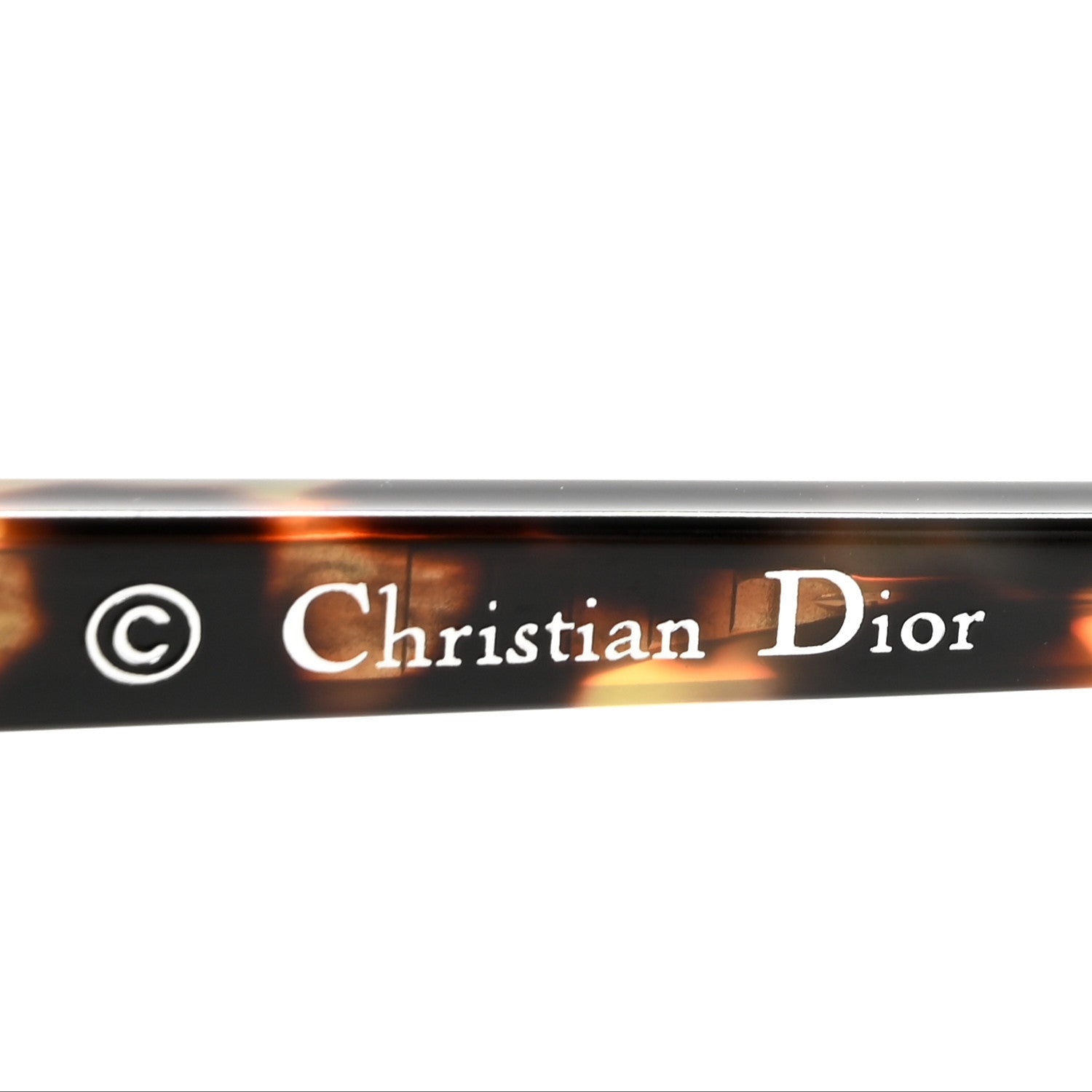 Christian Dior Abstract Square Mirrored Sunglasses Spotted Havana Green 5 of 9