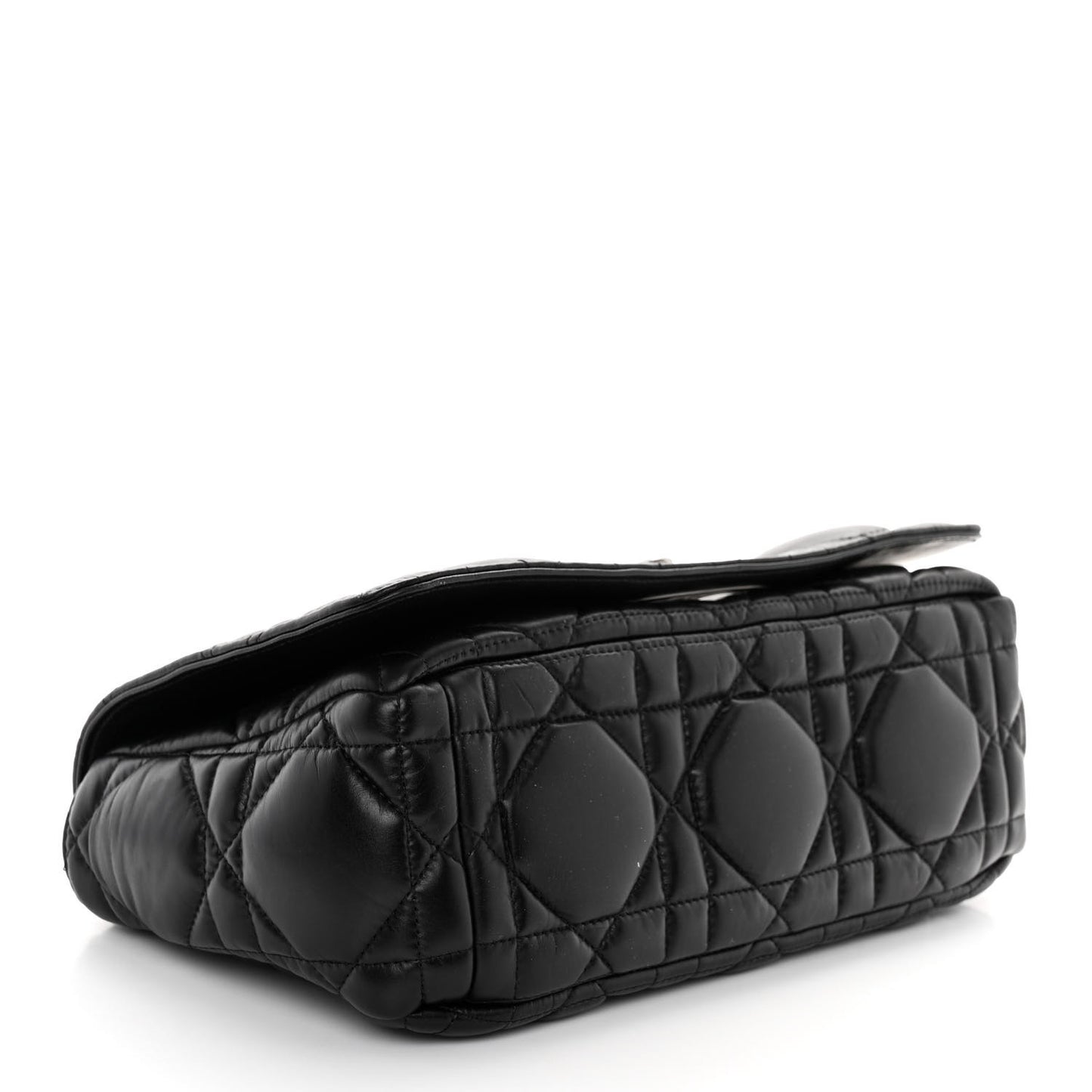 Calfskin Macrocannage Medium Caro Bag Black